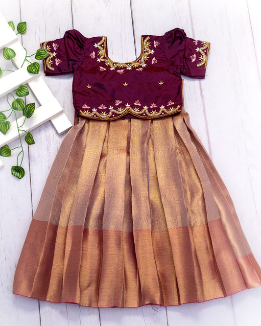 Kid's Maggam Work Frock