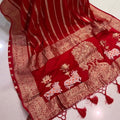 Khadi Georgette Silk Saree