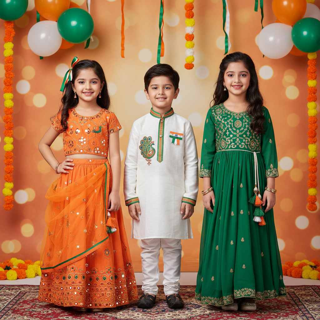 Republic Day Kids Wear Banner