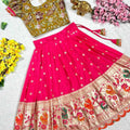 Kid's Viscose Crepe Lehengas