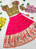 Kid's Viscose Crepe Lehengas