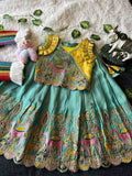 Kid's Viscose Tissue Lehengas