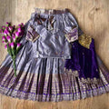 Kid's Shimmer Silk Lehengas