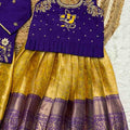 Semi Kanchi family outfit – maggam work – Arhas Couture