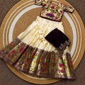 Kids Paithani silk lehengas by Arhas Couture
