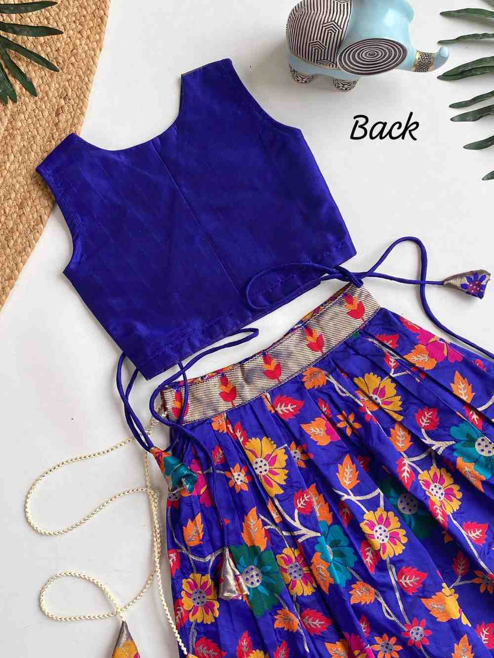 Kids silk blend lehengas by Arhas Couture