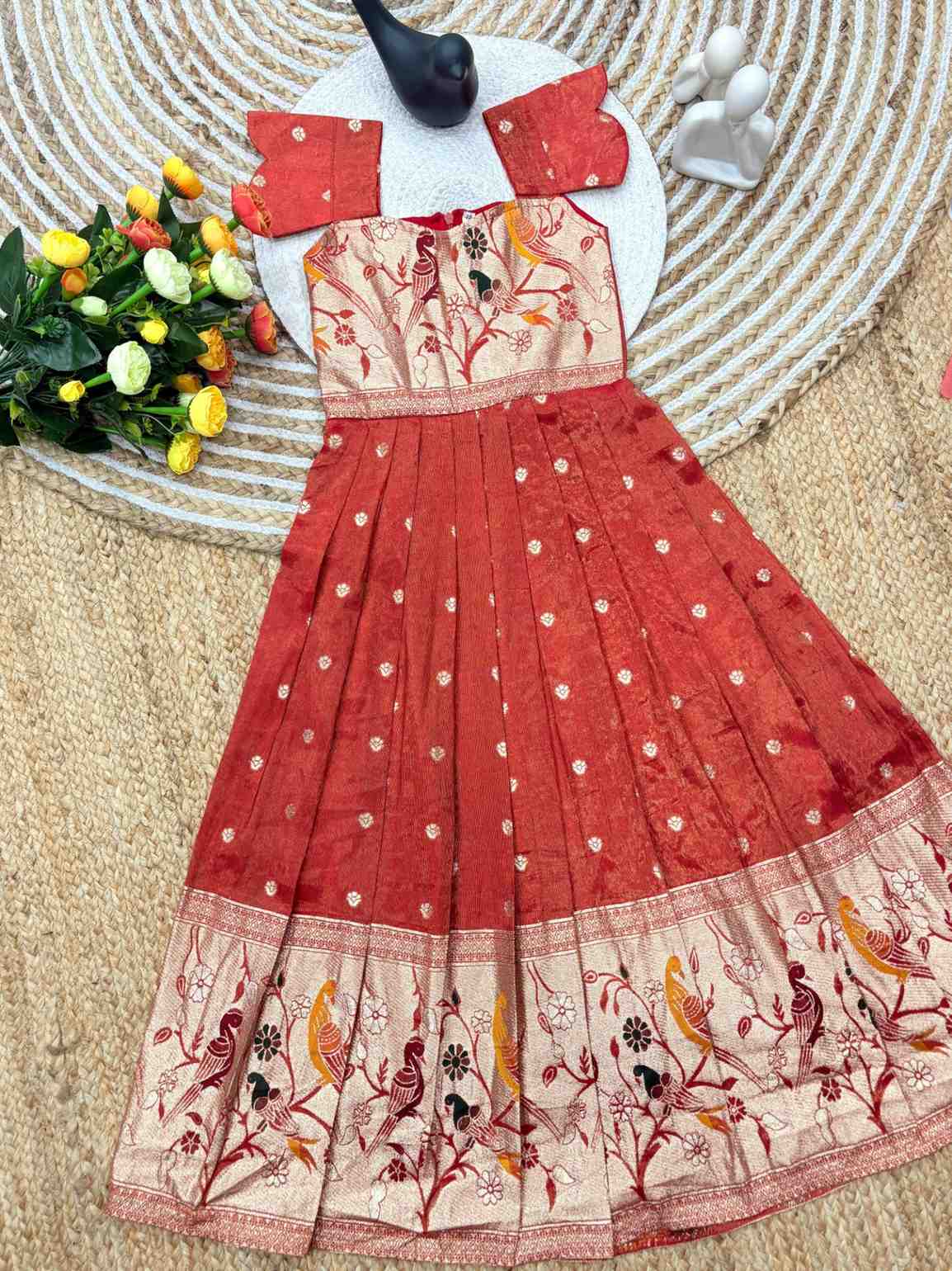 Kid's Dola Silk Lehengas