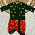 Kids raw silk kurta set – colour 1 – Arhas Couture