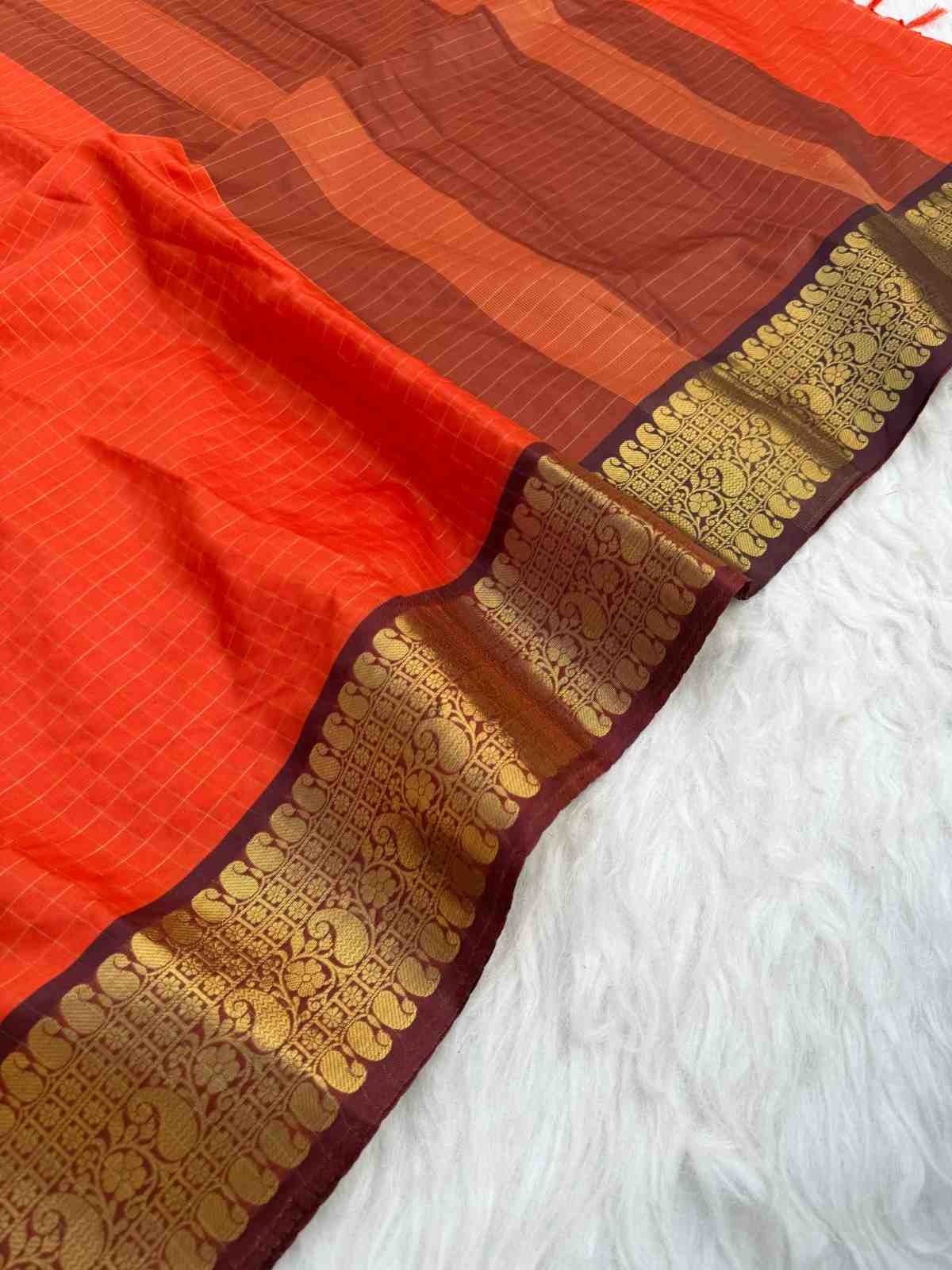 Fancy Banarasi kota check sarees by Arhas Couture