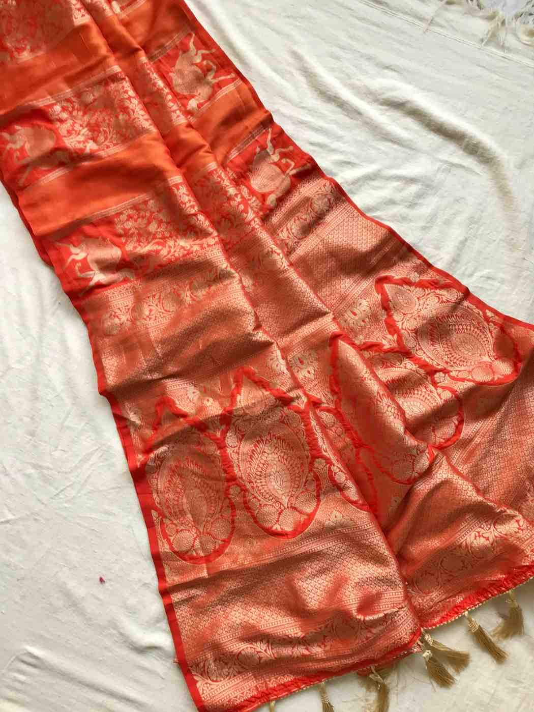 Fancy Banarasi Dola tissue saree – colour 4 – Arhas Couture