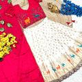 Kid's Chinnon Silk Lehengas