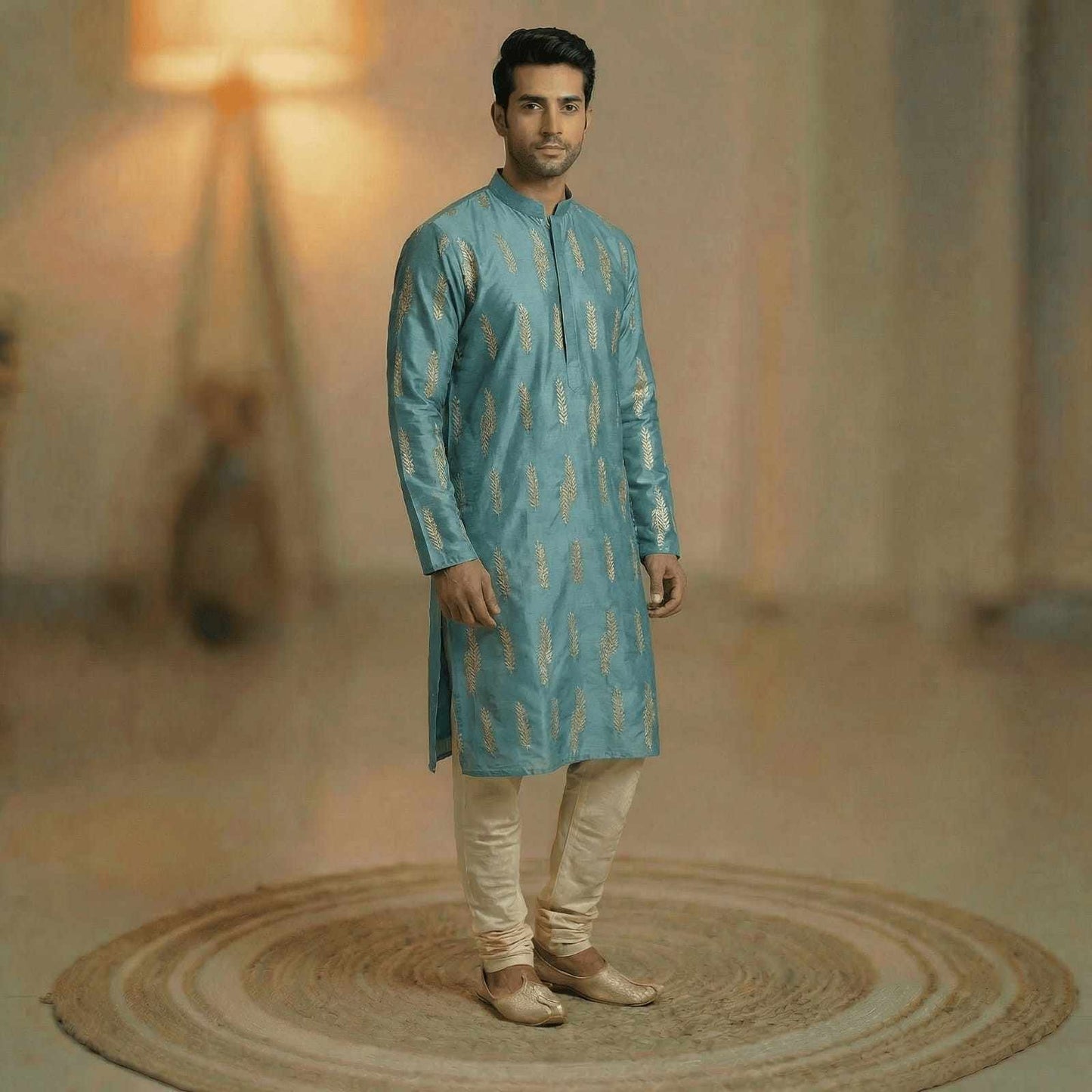 Chanderi silk family outfit – colour 3 – Arhas Couture