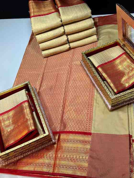 Kid's Banarasi Raw Silk Family Combo