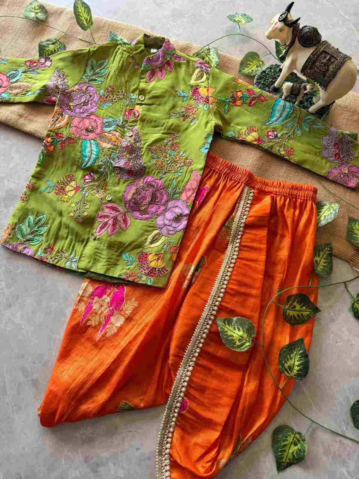 Boy's Viscose Crepe Kurta Sets