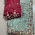 Tissue Handwork Saree