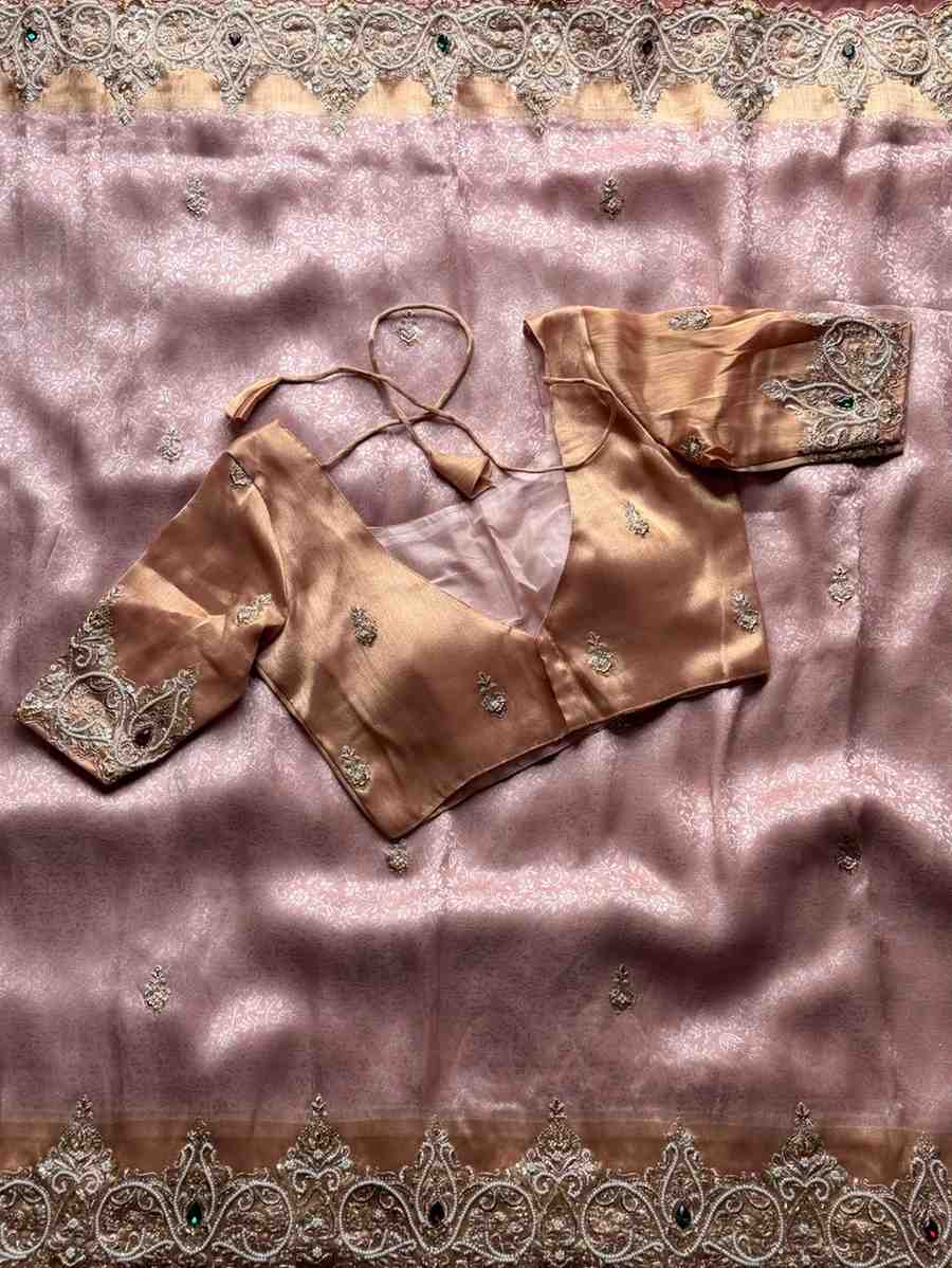 Fancy soft tissue silk sarees by Arhas Couture