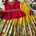 Kids Khadi georgette lehengas by Arhas Couture