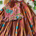 Kid's Viscose Tissue Silk Lehenga
