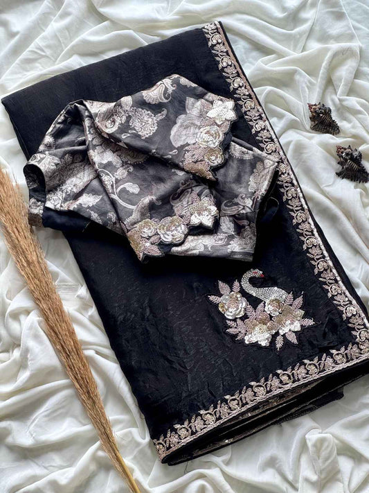 Space Silk Saree
