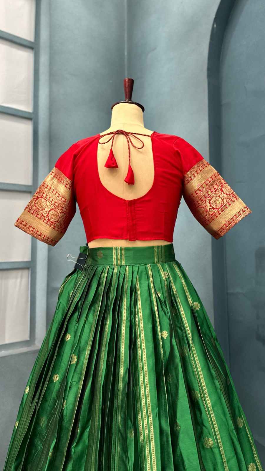 Fancy Kanjivaram silk lehengas by Arhas Couture
