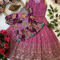 Kids tissue sequence gowns by Arhas Couture