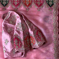 Fancy tissue aplique saree – colour 3 – Arhas Couture