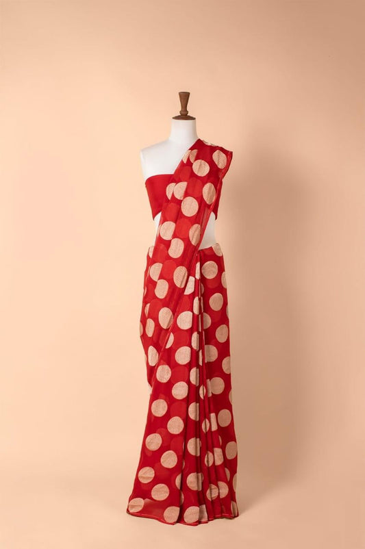 Georgette Khadi Zari Silk Sarees