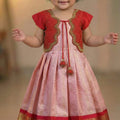 Banarasi family outfit – frock view – Arhas Couture