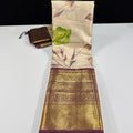 Hand Painted Banarasi Tissue Silk Sarees