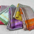 Fancy handloom Banarasi tissue brocade saree with satin border – Arhas Couture