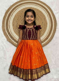Semi Gadwal family outfit – 10 colours – kids and Mom – Arhas Couture