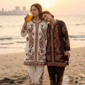 Fancy Roman silk co-ord set – colour 1 – Arhas Couture