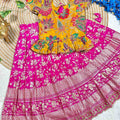 Kid's Natural Crepe Silk Lehenga