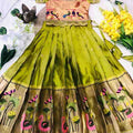 Kid's Paithani Silk Lehenga