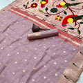 Munga Cotton Paithani Sarees