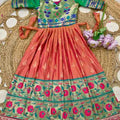 Kid's Paithani Soft Silk Lehengas