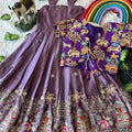 Kids Rangoli lehenga – cutdana detail – Arhas Couture