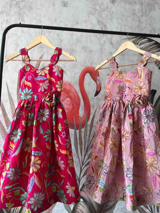 Kids Viscose position work gowns by Arhas Couture