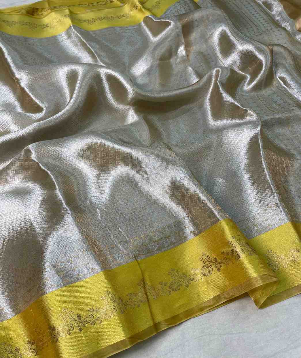 Fancy Banarasi tissue brocade saree – colour 2 – Arhas Couture