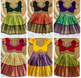 Kid's Banarasi Raw Silk Lehenga