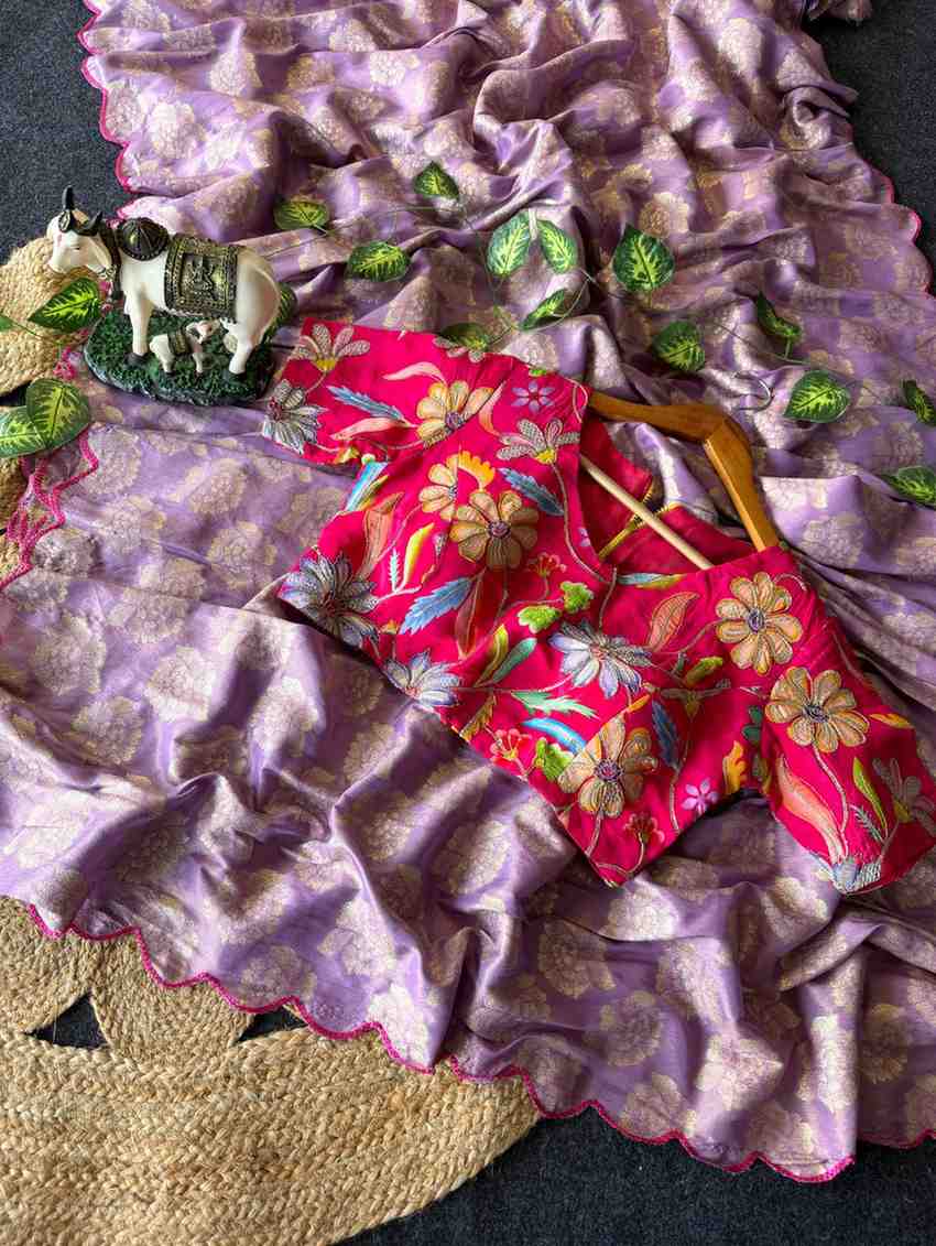 Viscose Tissue Silk Saree