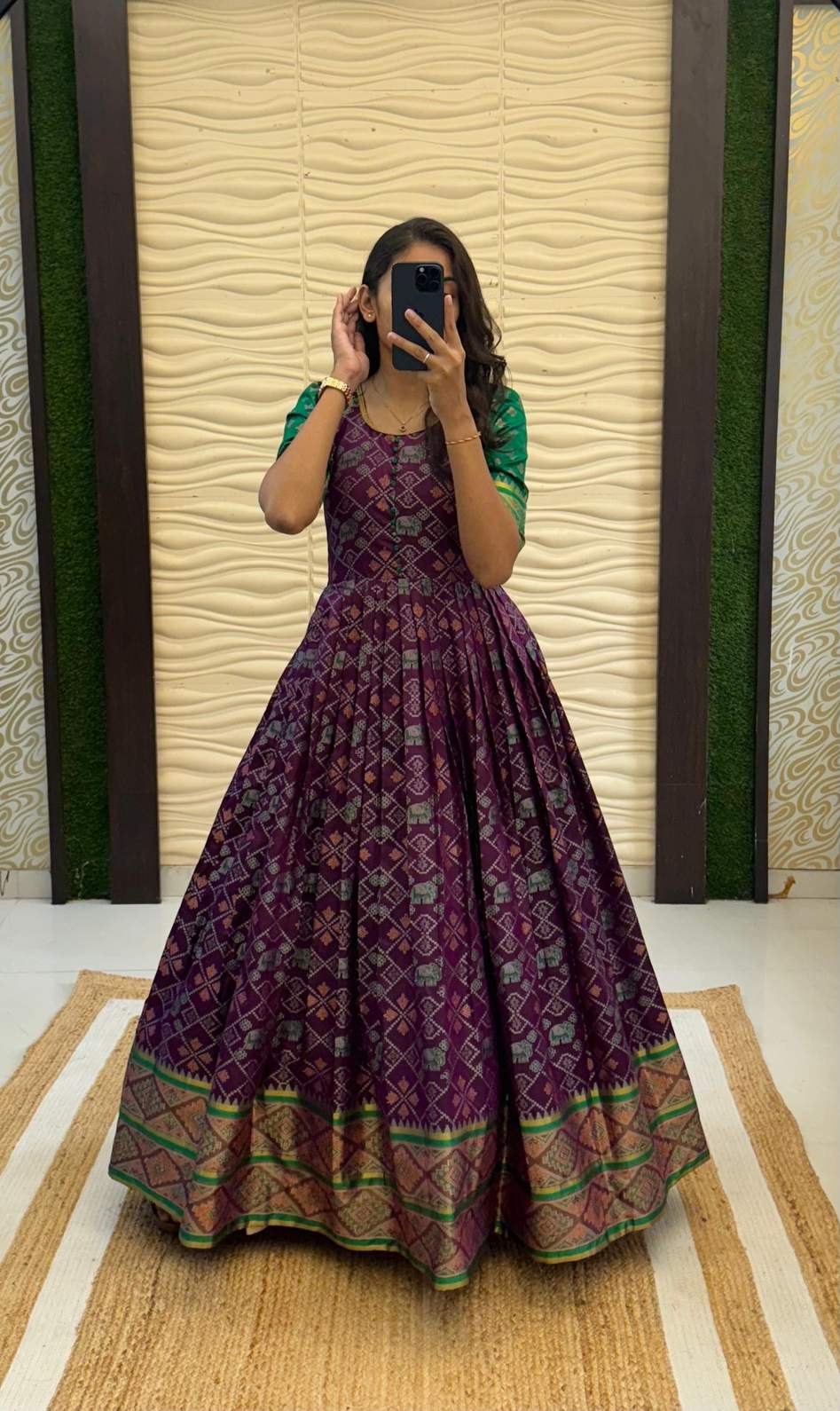 Kanjivaraam Kalamkari Gowns