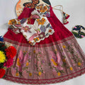 Kid's Tissue Silk Lehengas