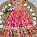 Kid’s Zari Paithani Lehangas