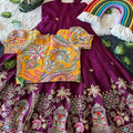 Kids crush Rangoli gowns by Arhas Couture