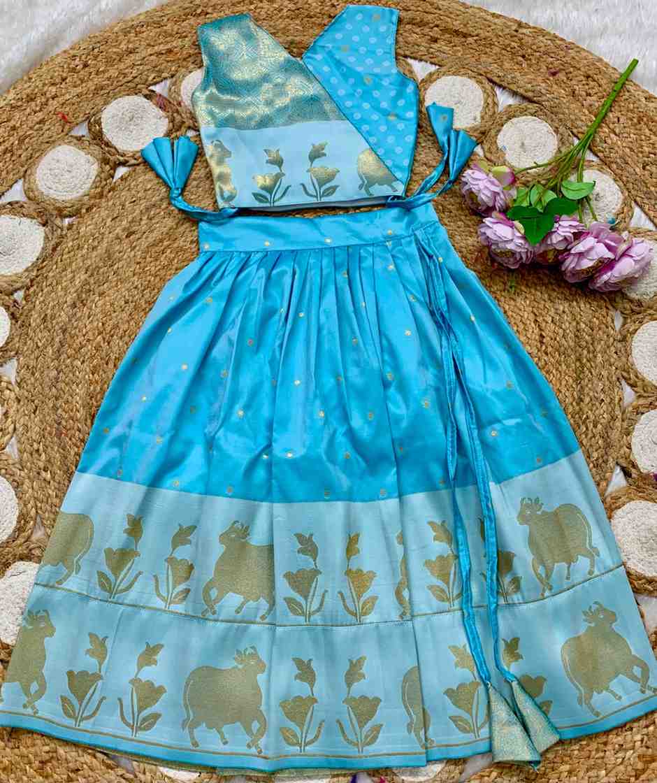 Kid's Banarasi Pichwai Lehengas