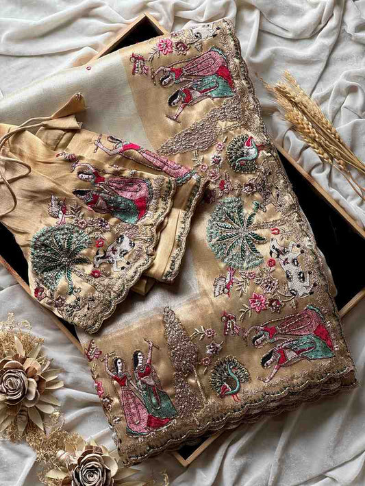 Soft Tissue Silk Saree