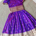 Kid's Soft Paithani Silk Gowns