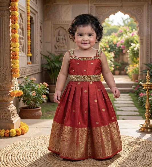 Semi silk family outfit – kids and Mom – Arhas Couture
