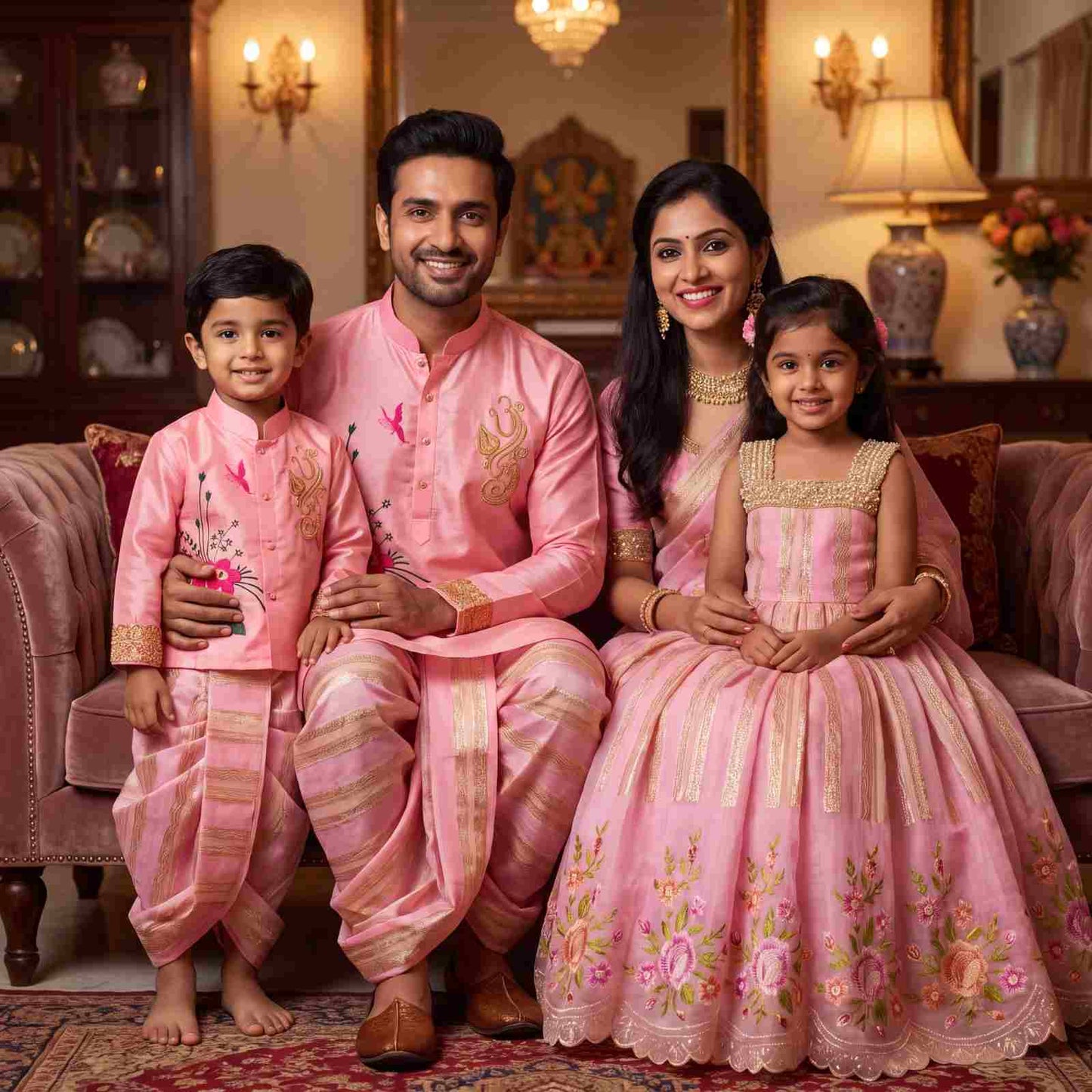 AC's Soft Silk Family Outfits